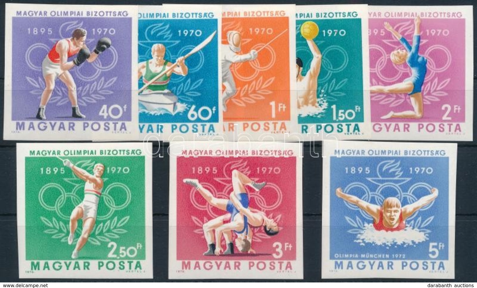 ** 1970 Magyar Olimpiai Bizottság Vágott Sor (3.500) - Andere & Zonder Classificatie