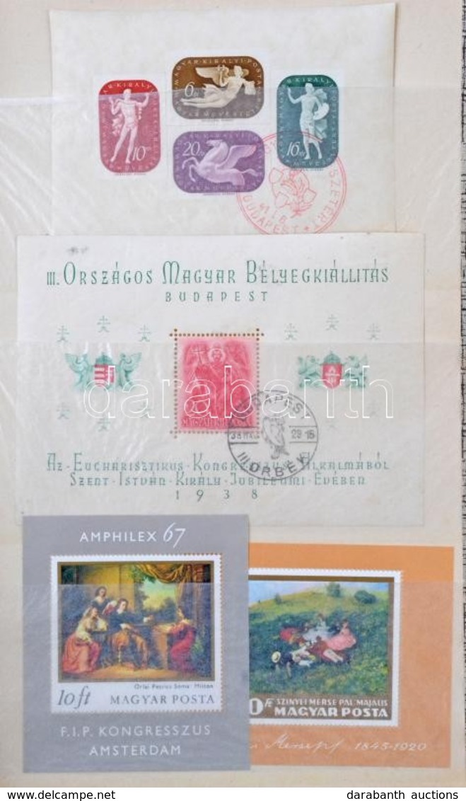 ** O 1938-tól 89 Db Blokk 20 Lapos Berakóban, Főleg Postatisztán - Andere & Zonder Classificatie