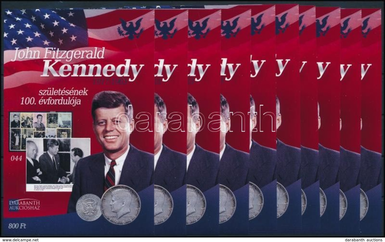 ** 2017 10 Db John F. Kennedy Születésének 100. évfordulója Emlékív (15.000) - Andere & Zonder Classificatie