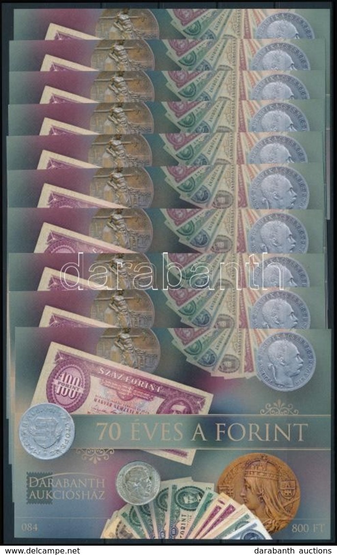 ** 2016 10 Db 70 éves A Forint Emlékív (15.000) - Andere & Zonder Classificatie