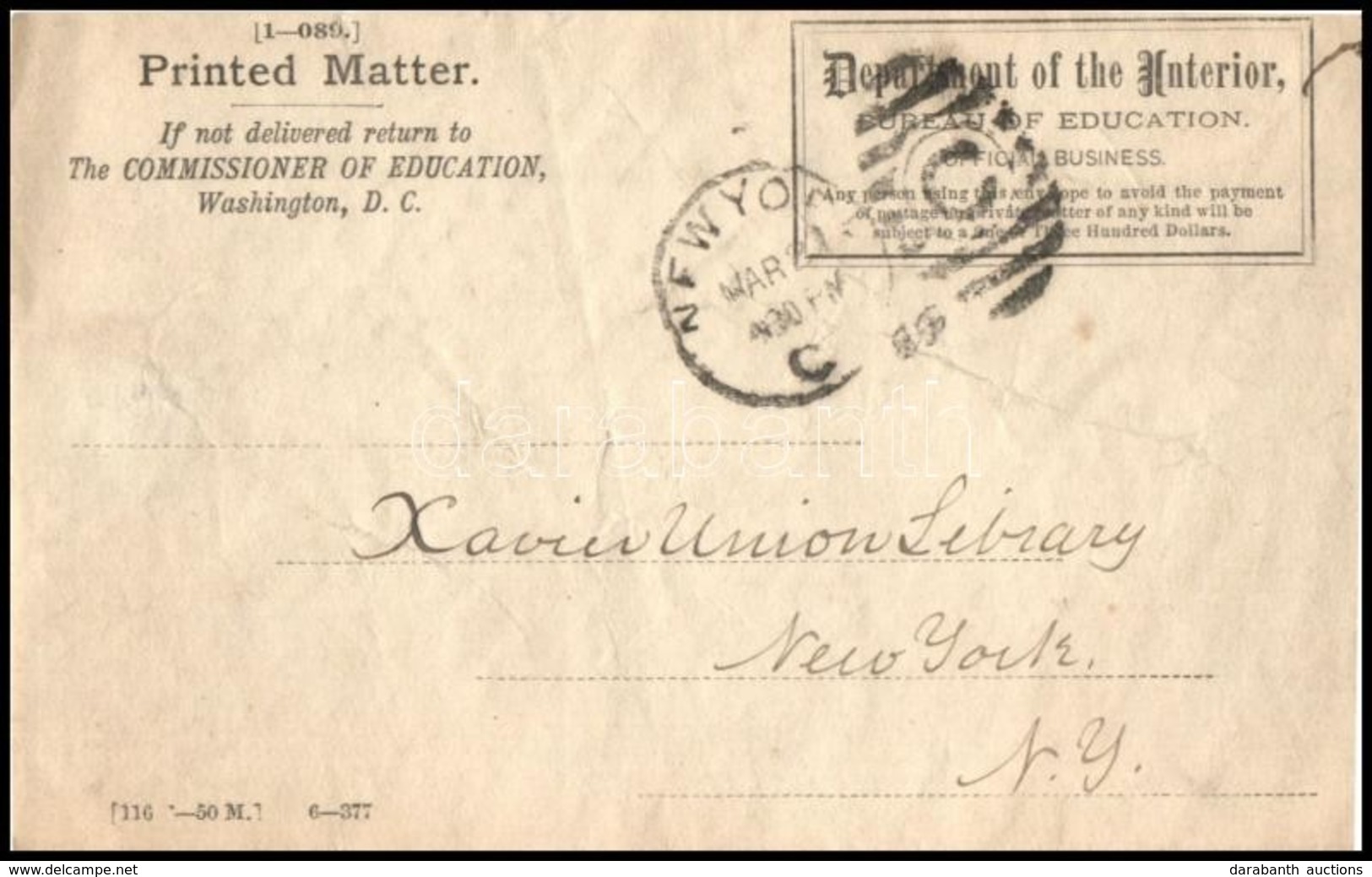 Amerikai Egyesült Államok 1889 - Andere & Zonder Classificatie