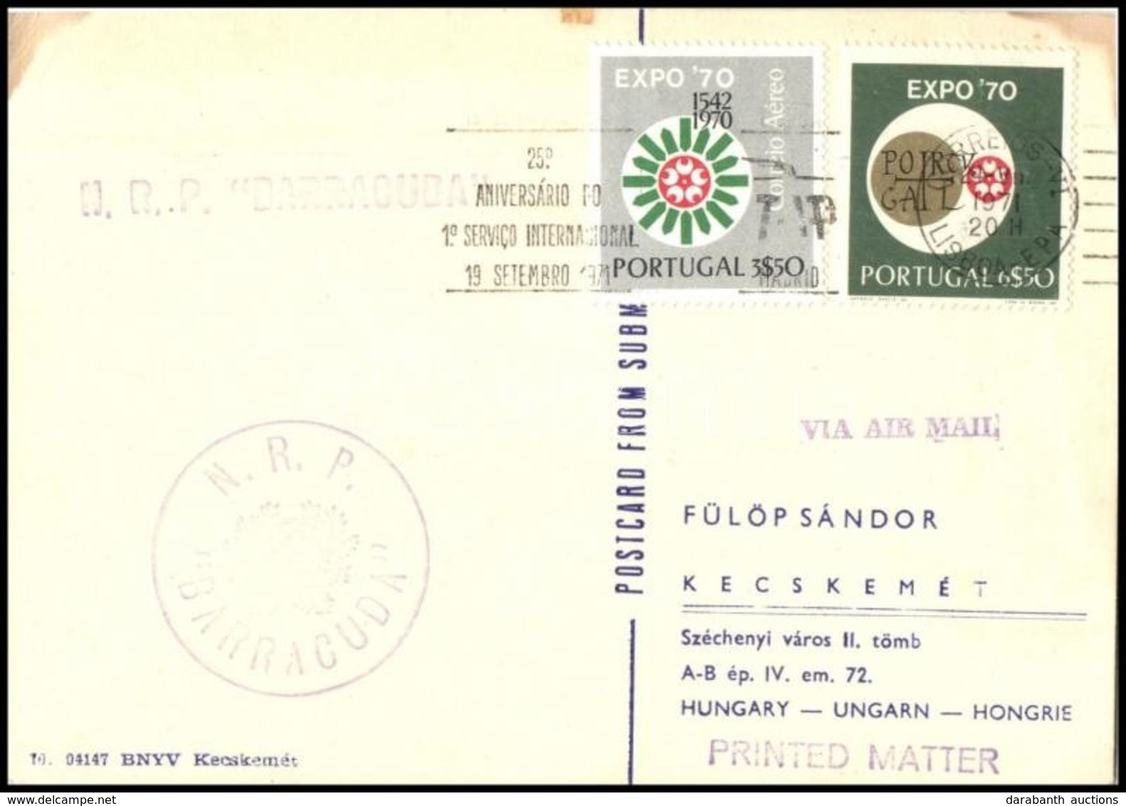 Portugália 1971 - Andere & Zonder Classificatie