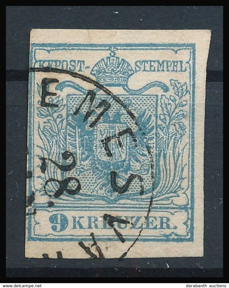 O 1850 9kr HP I Szürkéskék Dr Magistris P140 '(T)EMESVÁ(R)' Certificate: Steiner - Andere & Zonder Classificatie