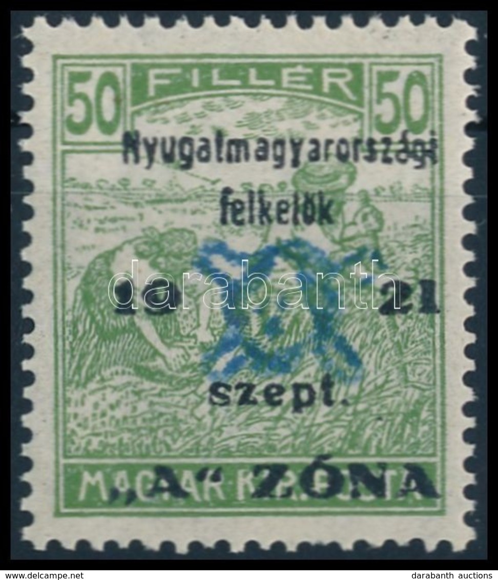 ** Nyugat-Magyarország II. 1921 Arató 50f Garancia Nélkül (18.000) - Andere & Zonder Classificatie