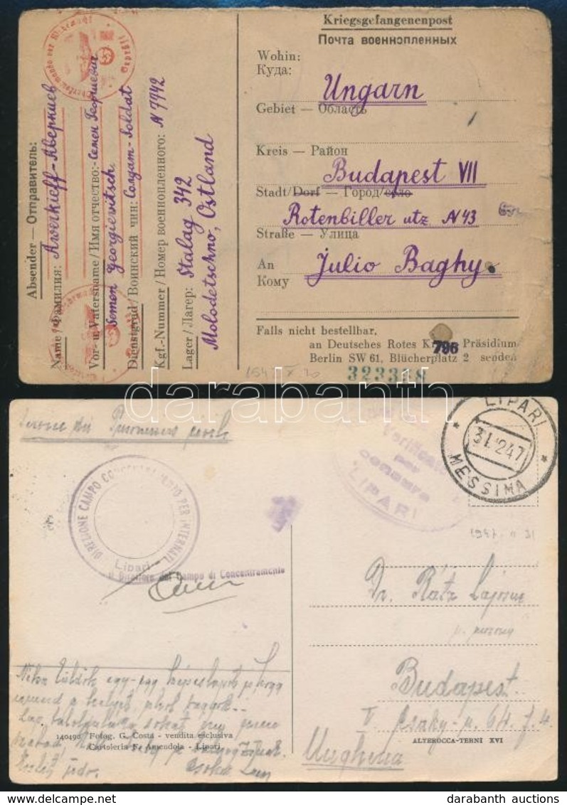 1941 6 Db II. Világháborús Katonai, Hadifogoly Képes- és Levelezőlap - Other & Unclassified