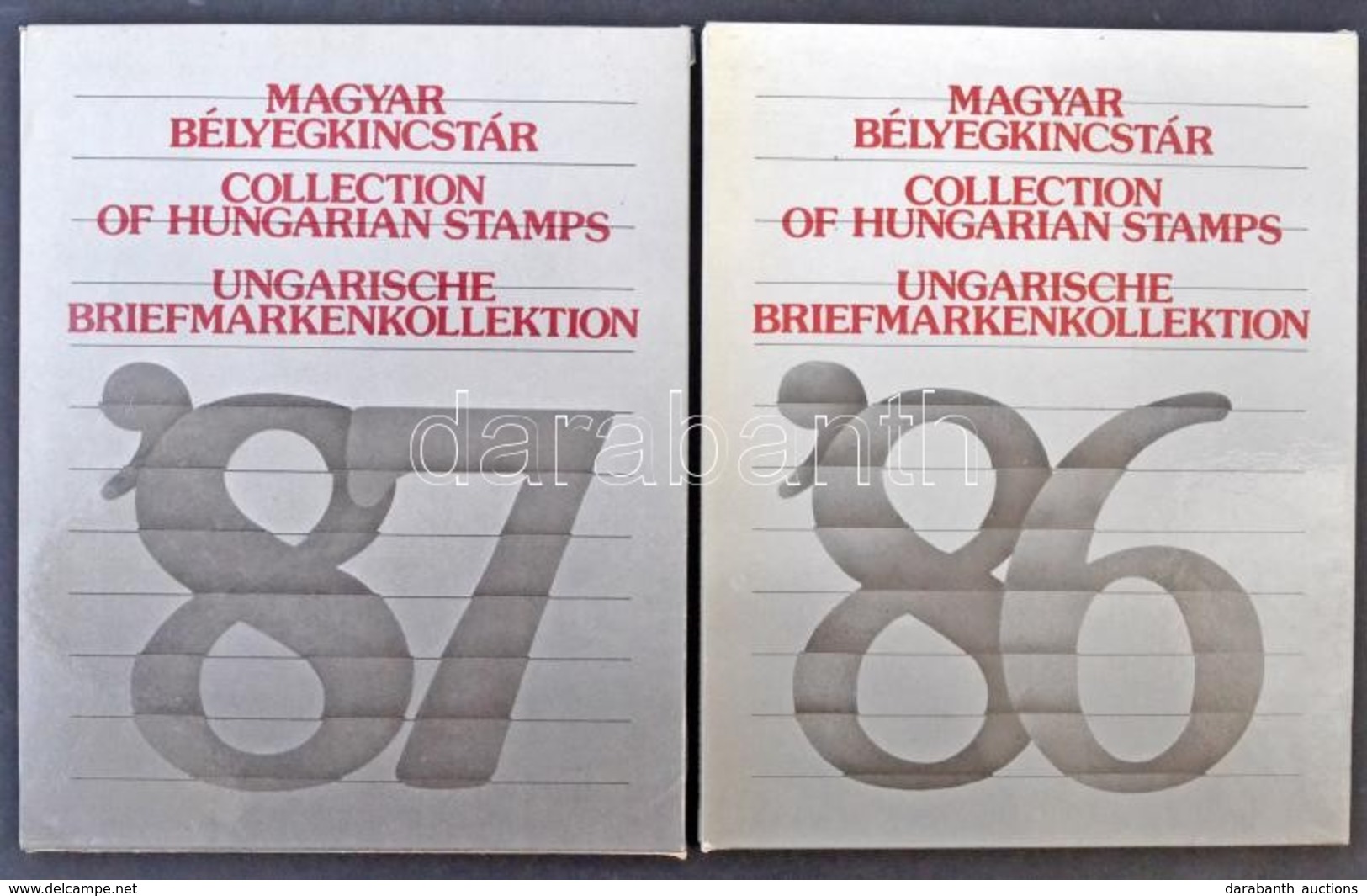 ** O Magyar Bélyegkincstár 1986 és 1987 (24.000) (néhol Hiányos, Speciális Blokkok Nélkül) - Andere & Zonder Classificatie