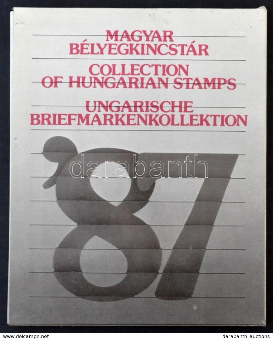 ** 1987 Bélyegkincstár évkönyv, Benne Az Ajándék Feketenyomattal - Andere & Zonder Classificatie