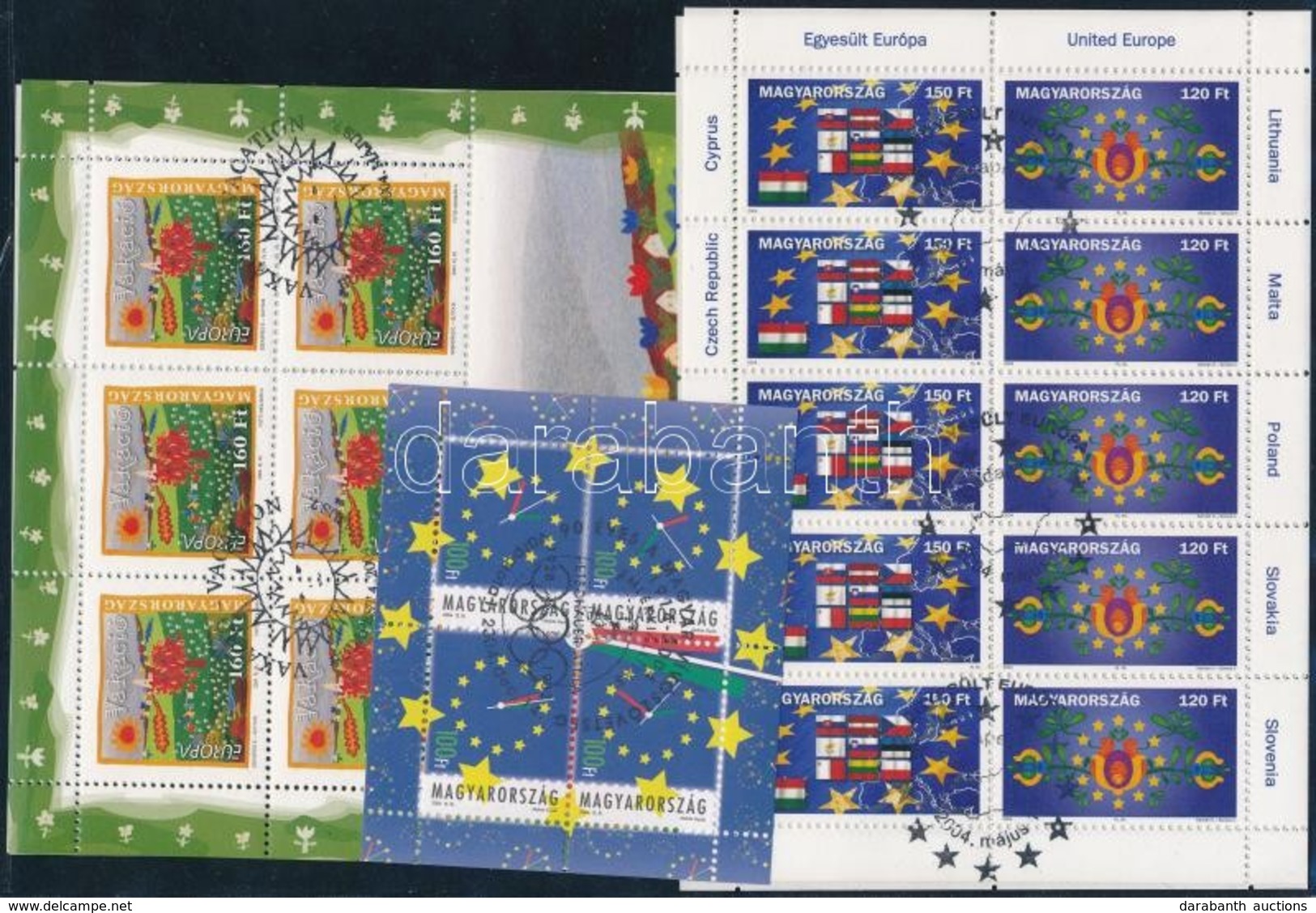 ** O 2004 6 Klf Teljes ív (Névérték 5.420 Ft) (10.000) / 6 Different Mini Sheets - Andere & Zonder Classificatie