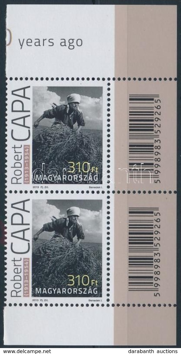 ** 2013 Robert Capa ívsarki Pár 2 Vonalkóddal - Andere & Zonder Classificatie