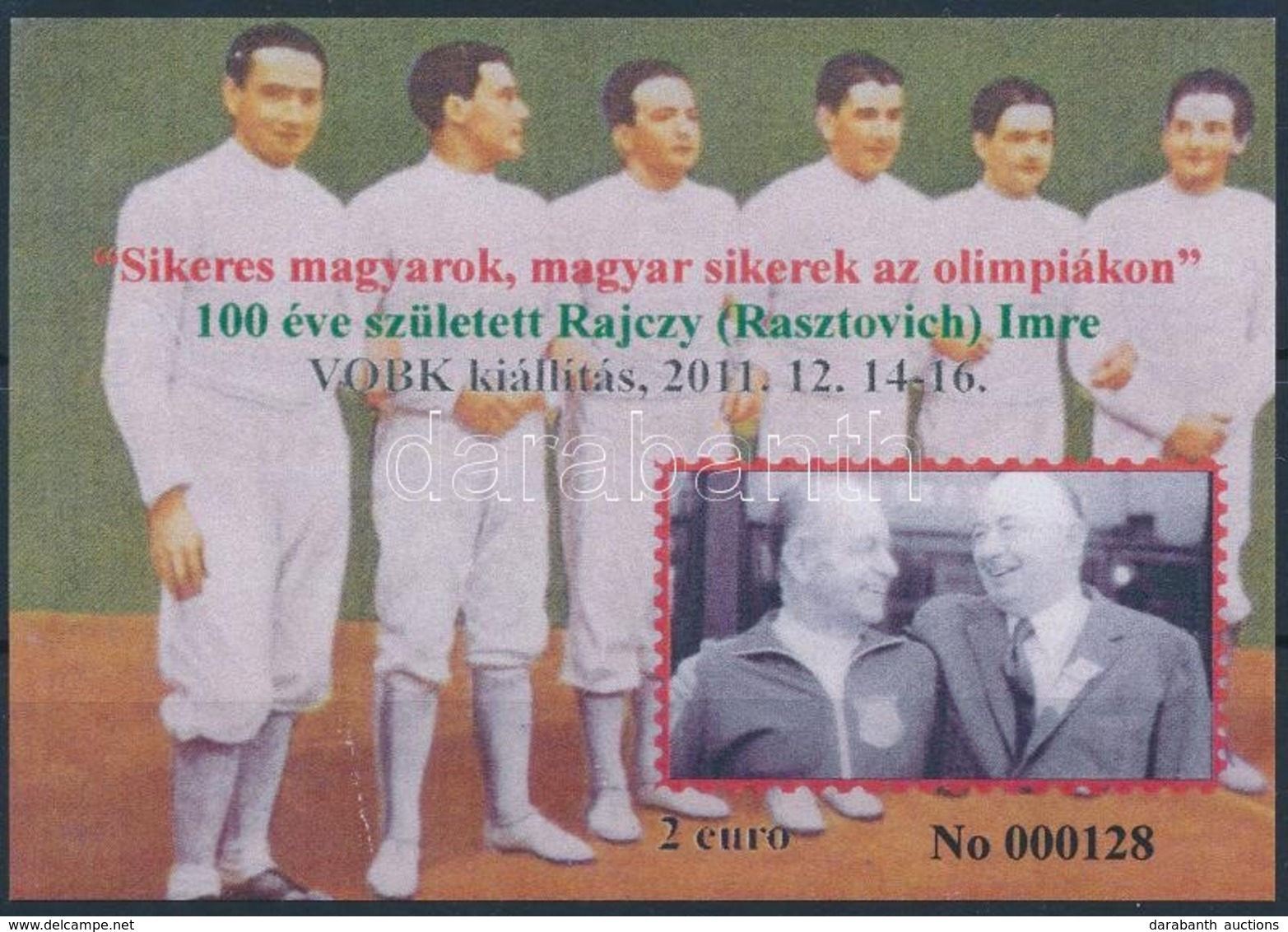 ** 2011 'Sikeres Magyarok..' Rajczy Imre Emlékív - Andere & Zonder Classificatie