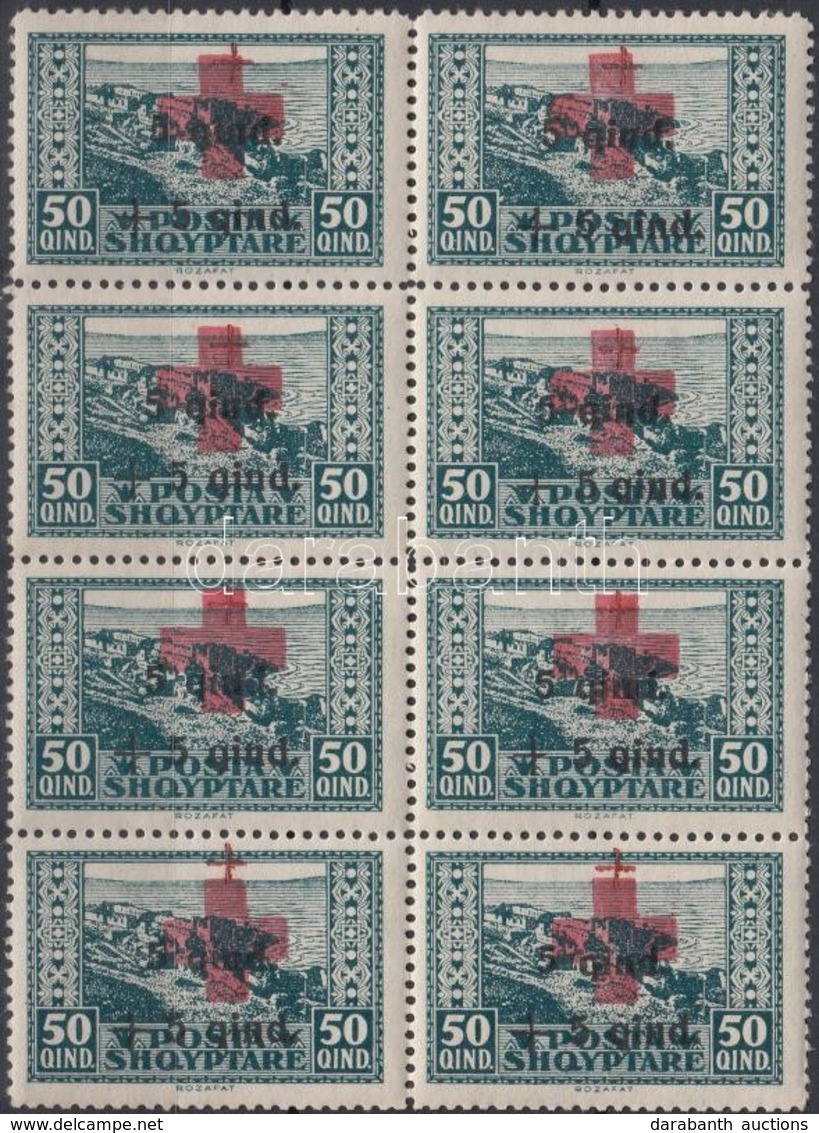 ** 1924 Vöröskereszt (II) 50Q 8-as Tömb Mi 103 - Andere & Zonder Classificatie