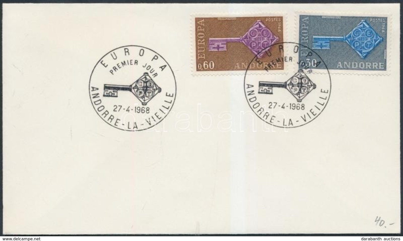 1968 Europa CEPT Sor FDC-n Mi 208-209 - Andere & Zonder Classificatie