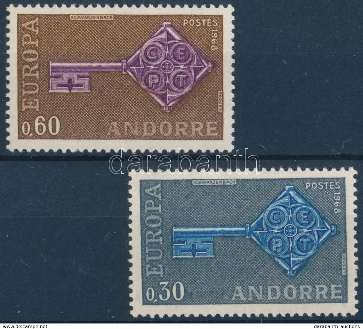 ** 1968 Europa CEPT Sor Mi 208-209 - Andere & Zonder Classificatie