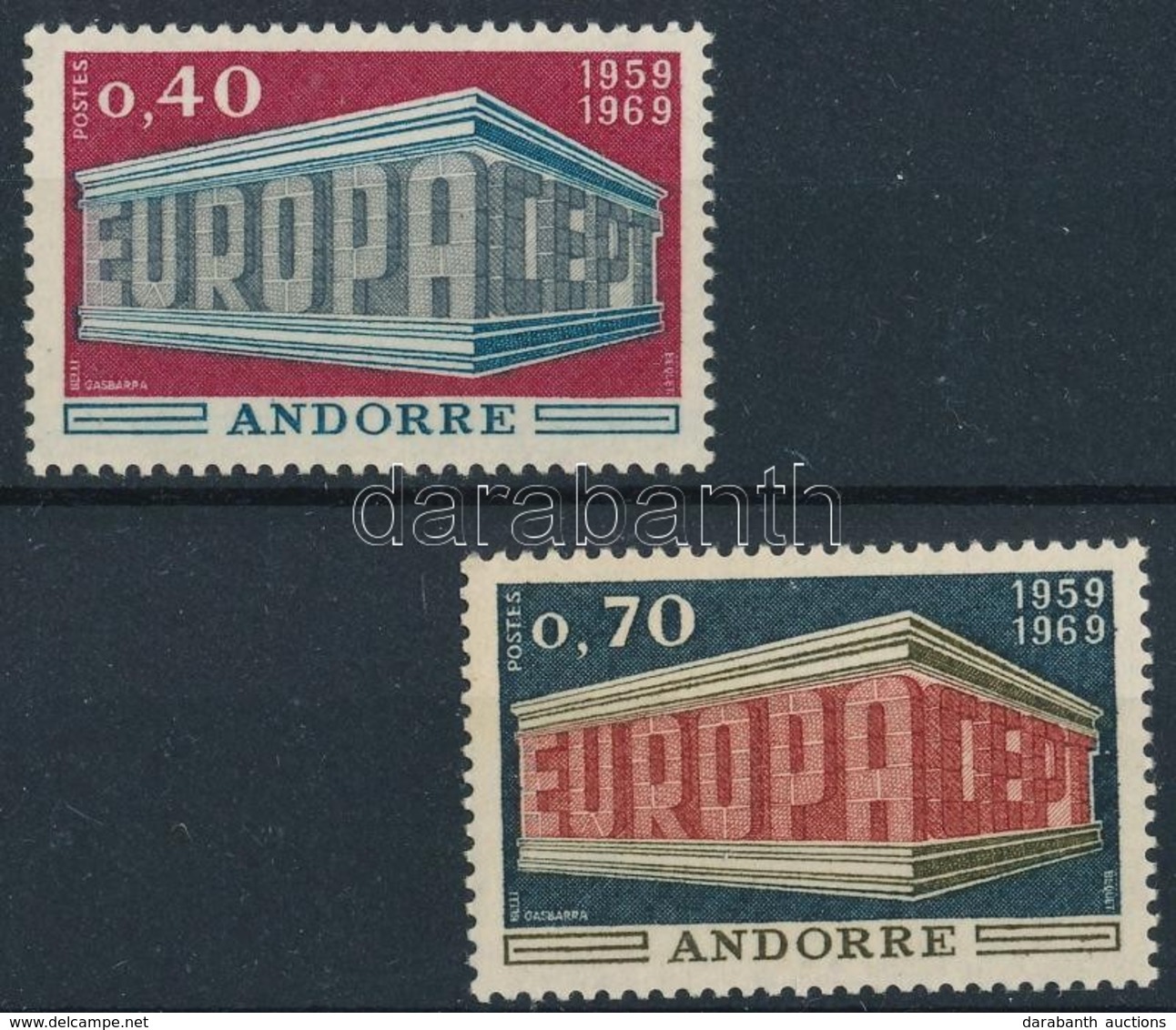 ** 1969 Europa CEPT Sor Mi 214-215 - Andere & Zonder Classificatie