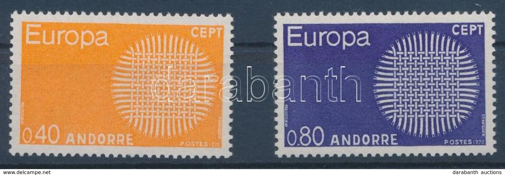 ** 1970 Europa CEPT Sor Mi 222-223 - Andere & Zonder Classificatie