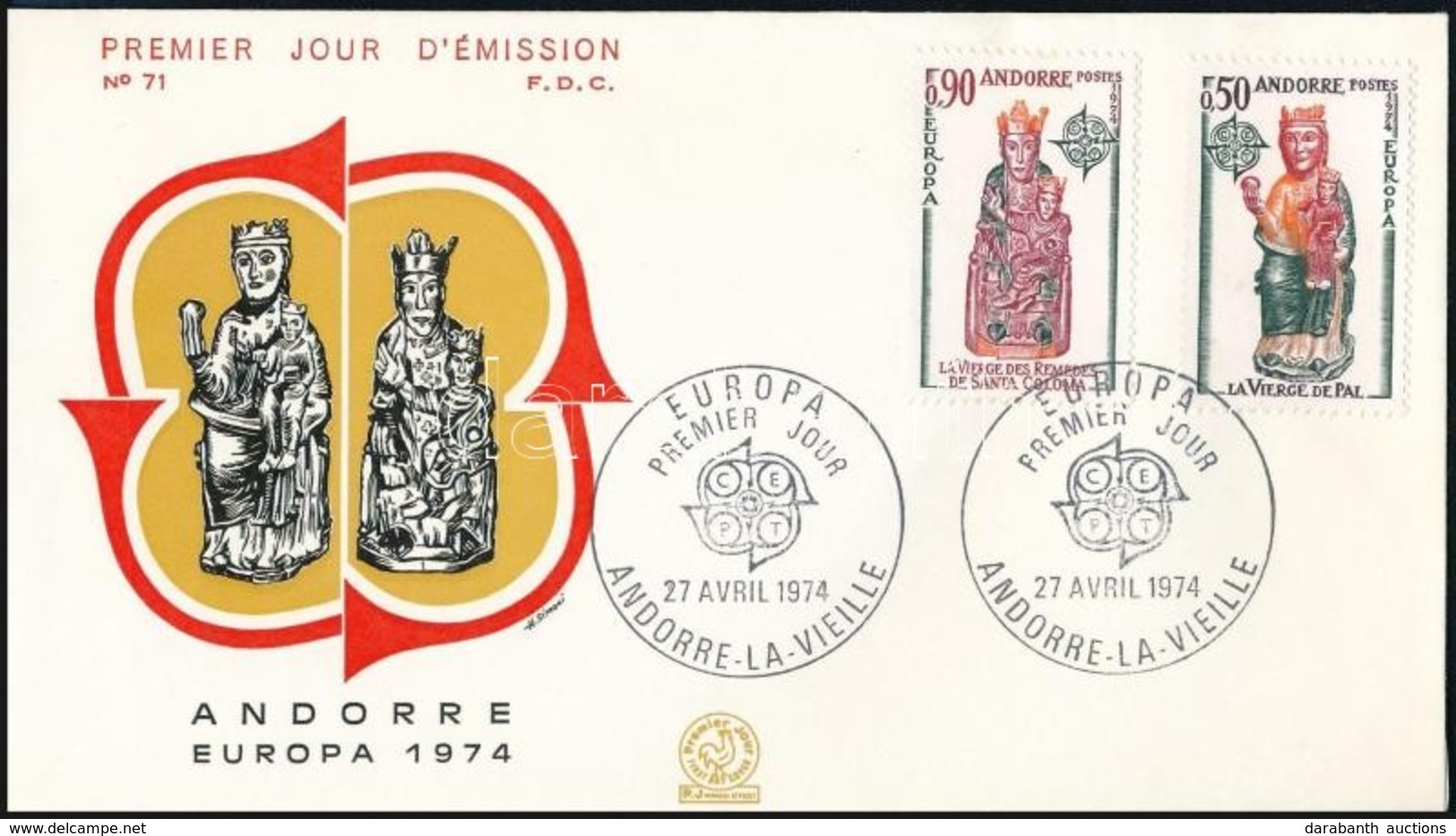 1974 Europa CEPT Sor Mi 258-259 FDC-n - Andere & Zonder Classificatie