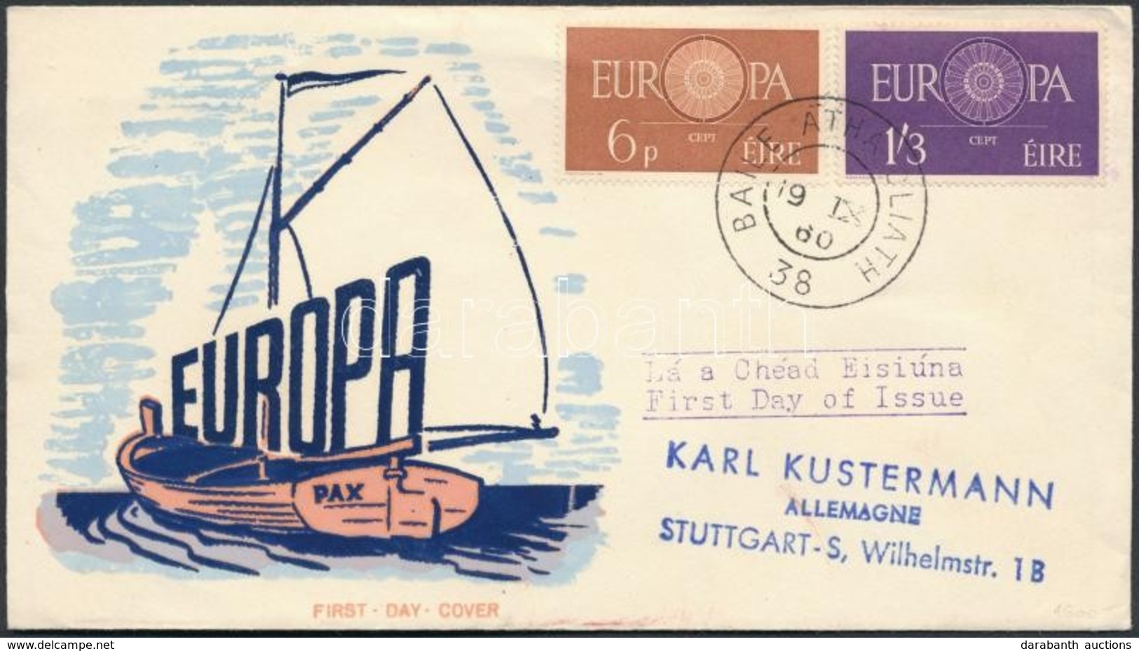 1950 Europa CEPT Sor Mi 146-147 FDC-n - Andere & Zonder Classificatie