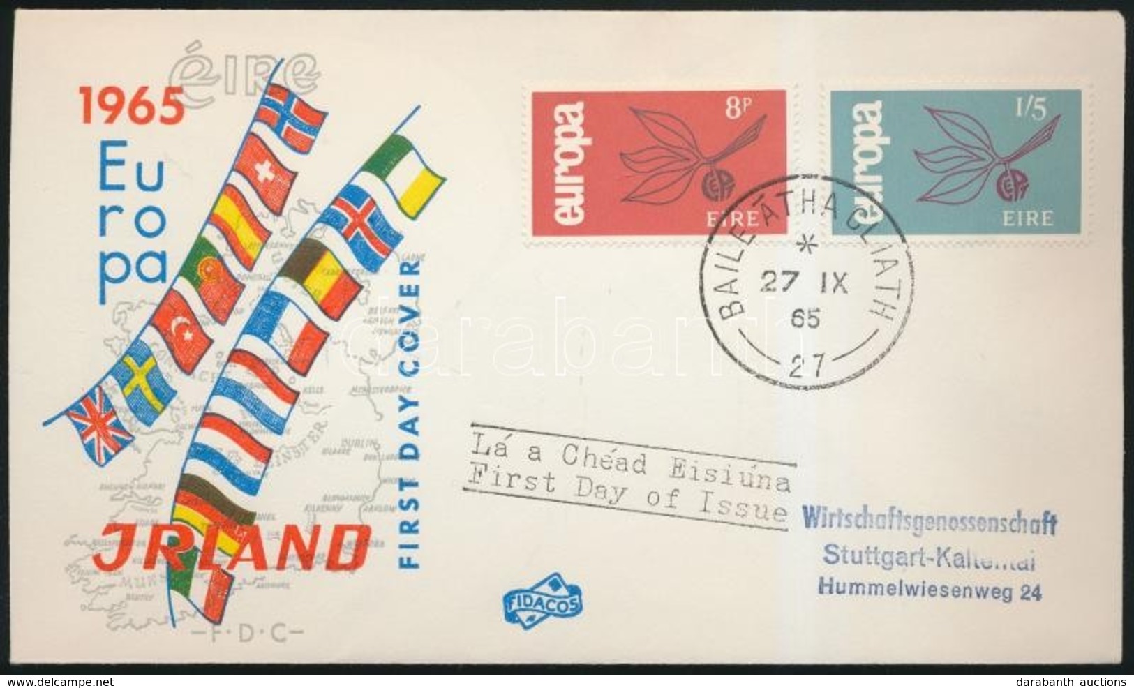 1965 Europa CEPT Sor FDC-n Mi 176-177 - Andere & Zonder Classificatie