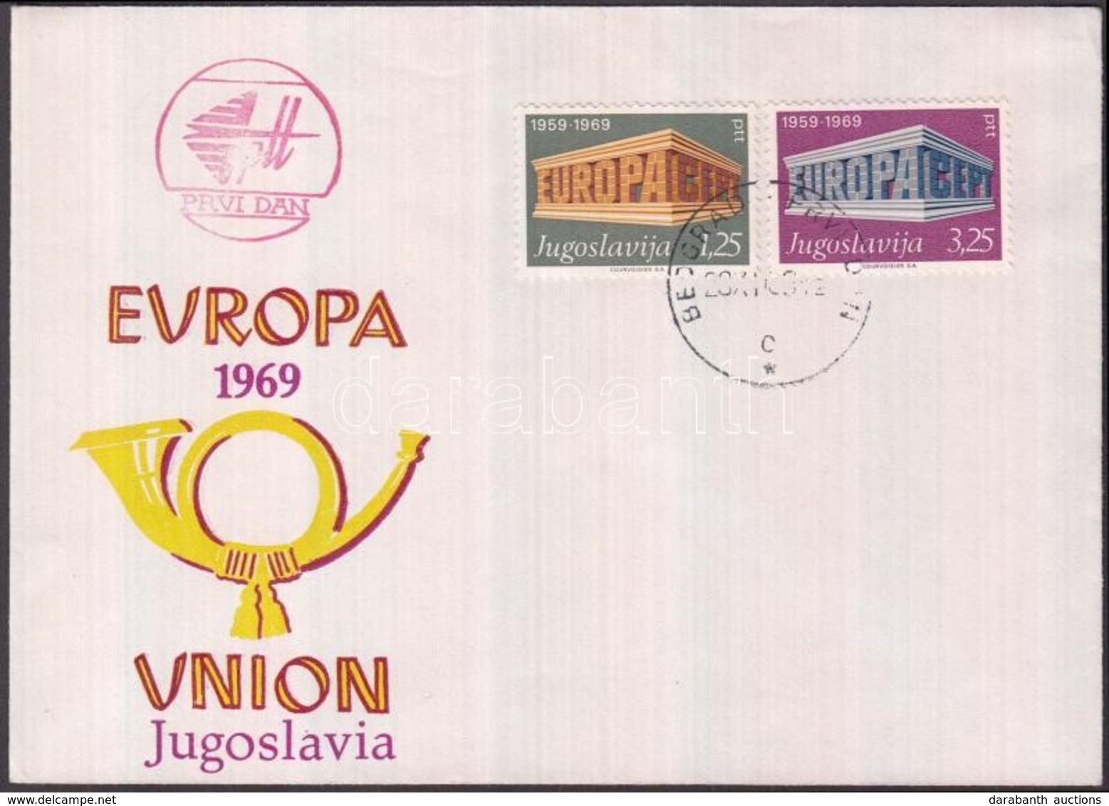 1969 Europa CEPT Sor FDC-n Mi 1361-1362 I - Andere & Zonder Classificatie