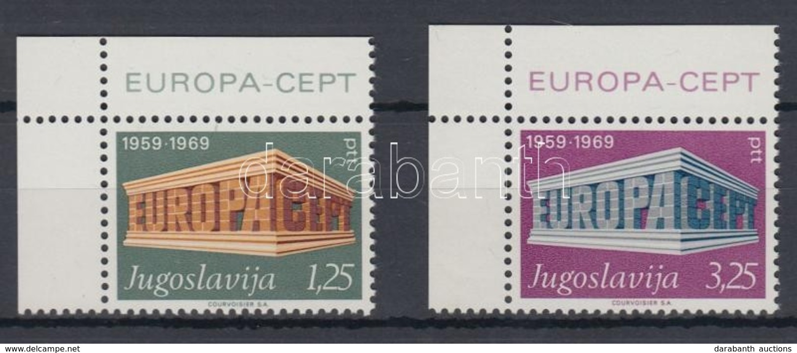 ** 1969 Európa ívsarki Sor + FDC Mi 1361 I-1362 I - Andere & Zonder Classificatie