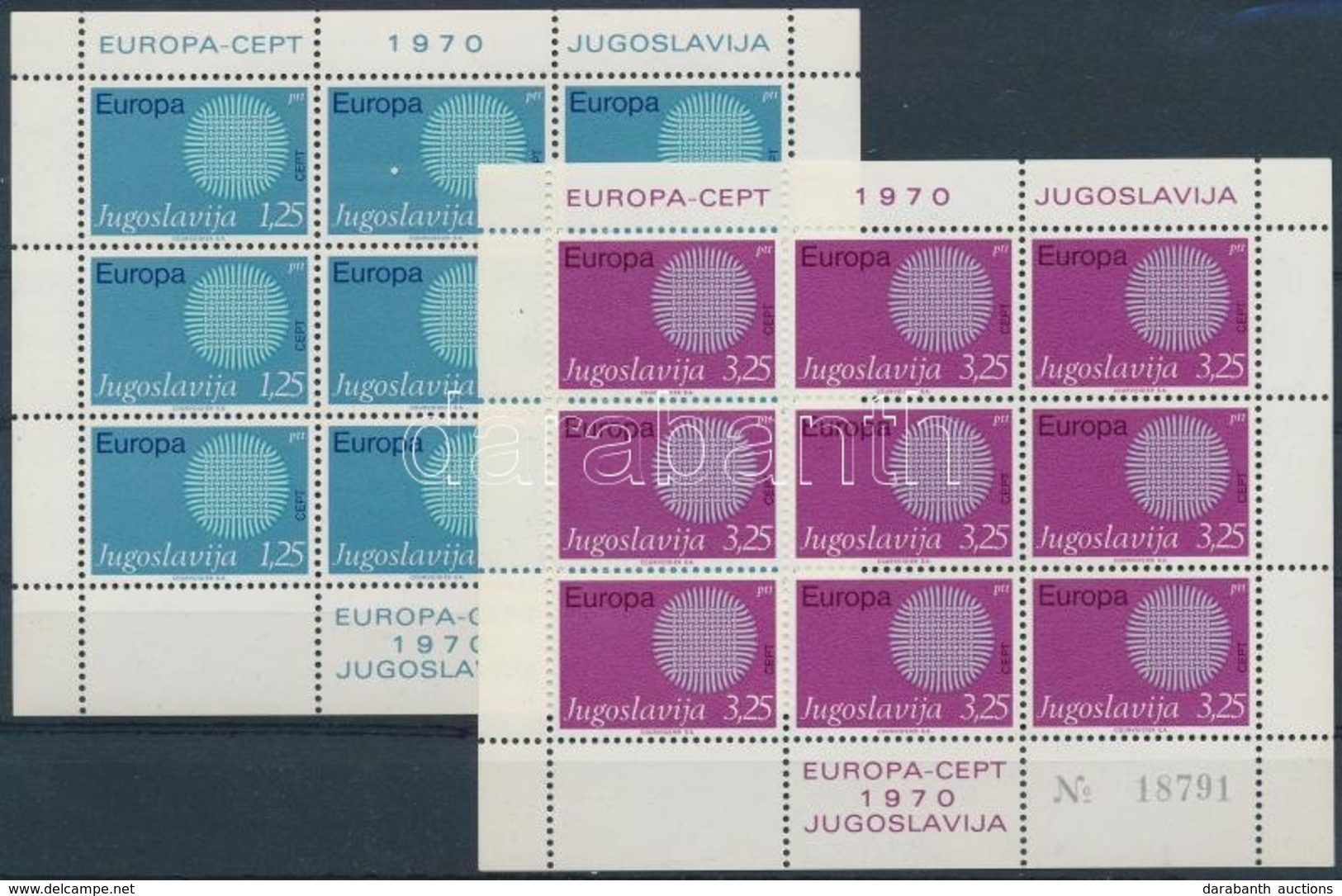 ** 1970 Europa CEPT Kisívsor Mi 1379-1380 - Andere & Zonder Classificatie