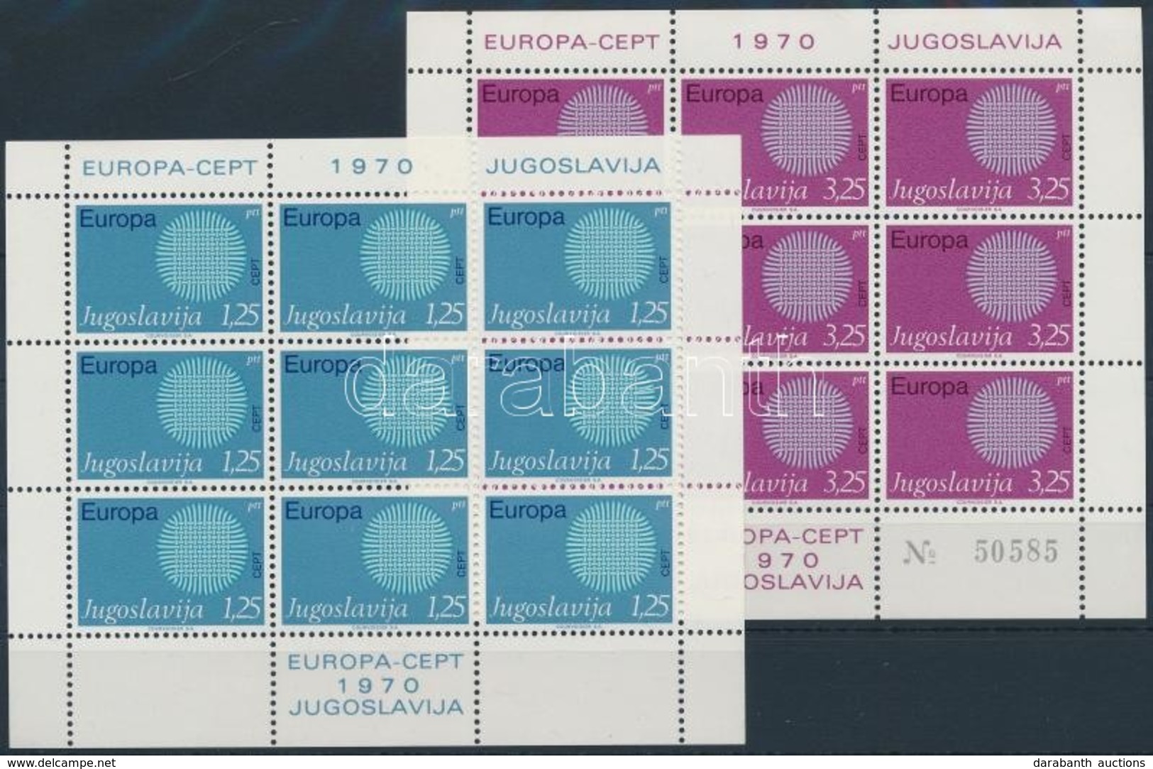 ** 1970 Europa CEPT Kisívsor Mi 1379-1380 - Andere & Zonder Classificatie