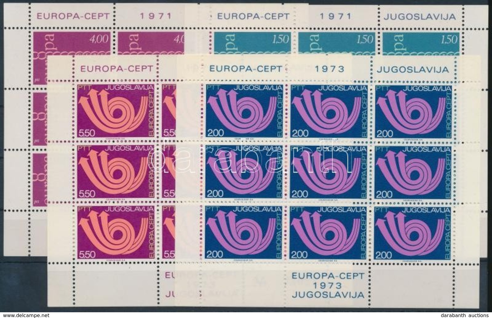 ** 1971-1973 Europa CEPT: 2 Klf ívpár - Andere & Zonder Classificatie