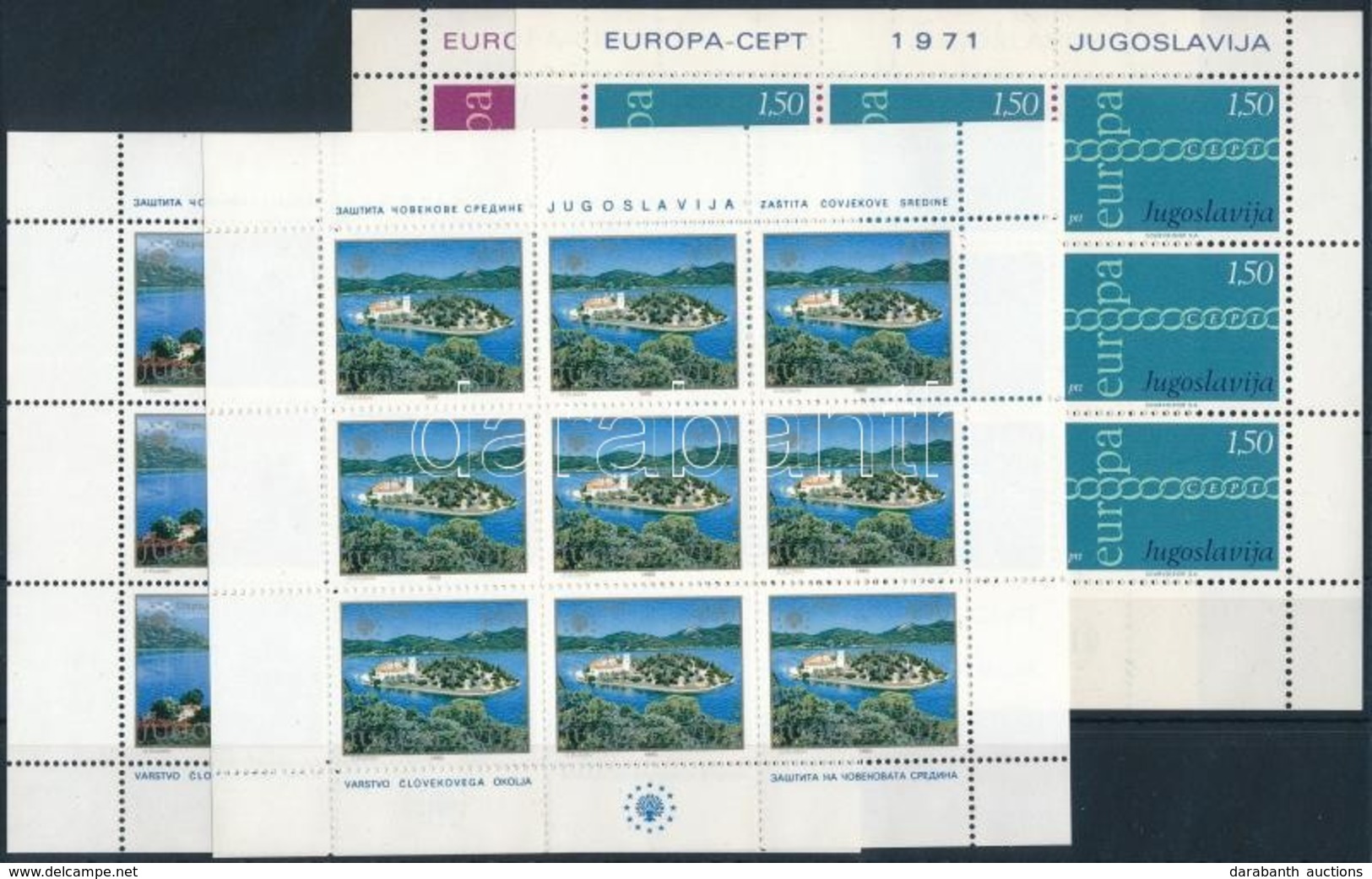 ** 1971-1980 Europa CEPT 2 Klf Kisívsor Mi 1847-1848 + 1416-1417 - Andere & Zonder Classificatie