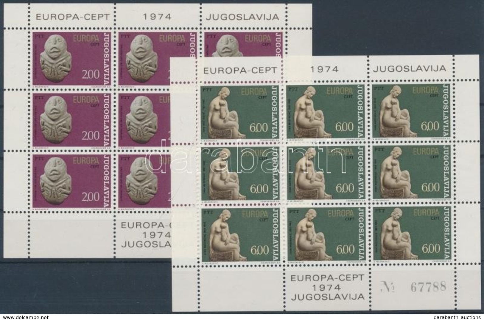 ** 1974 Európa Cept Kisívsor Mi 1557-1558 - Andere & Zonder Classificatie