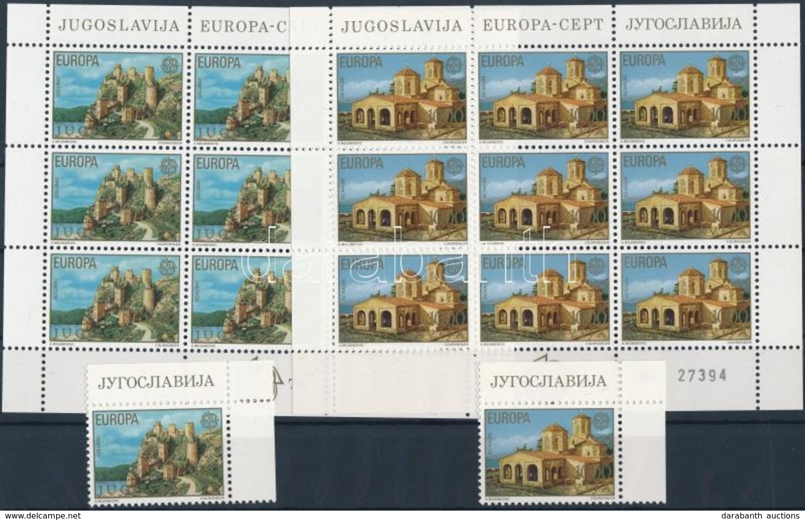 ** 1978 Europa CEPT ívsarki Sor+ Kisívsor Mi 1725-1726 + FDC - Andere & Zonder Classificatie