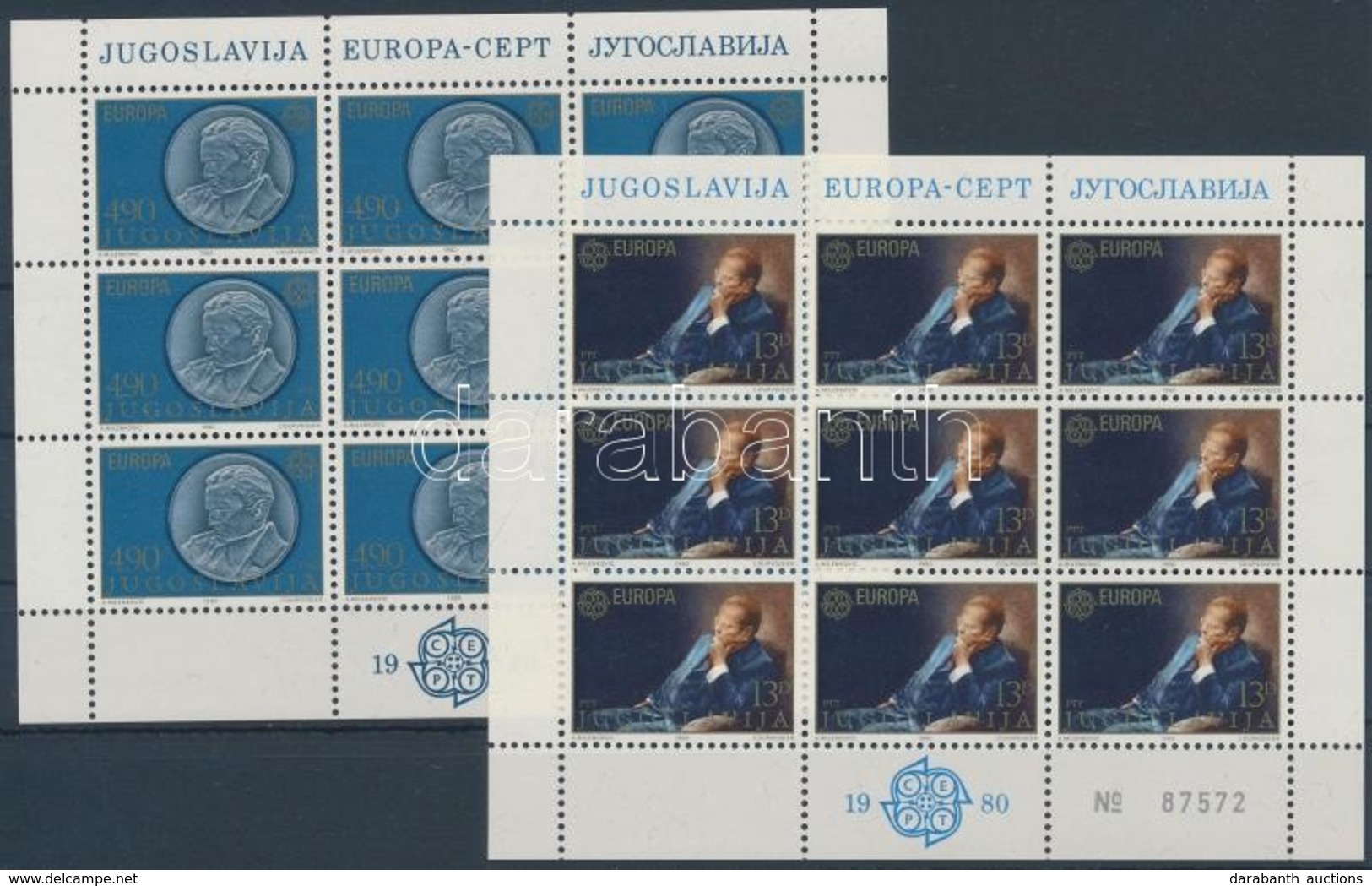 ** 1980 Európa Kisívsor Mi 1828-1829 - Andere & Zonder Classificatie