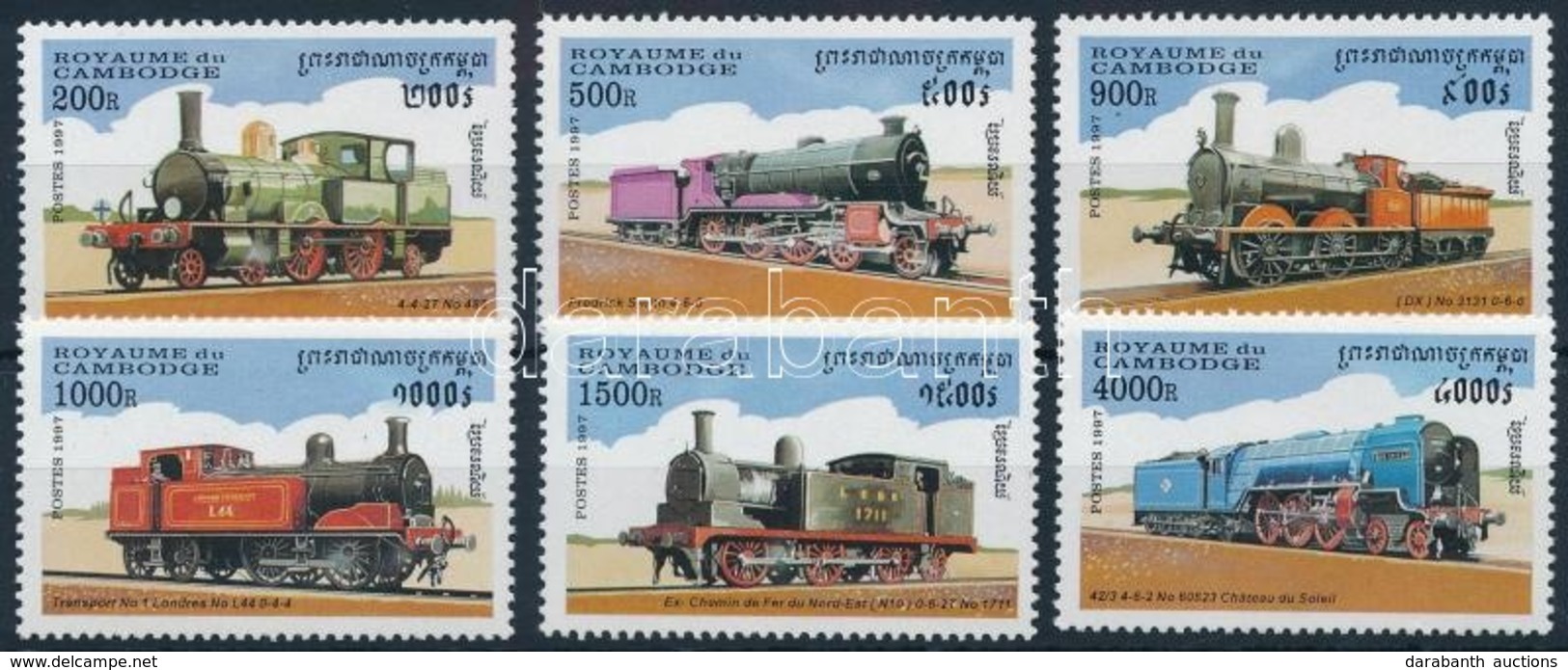 ** 1997 Vasút Sor,
Railway Set
Mi 1724-1729 - Andere & Zonder Classificatie