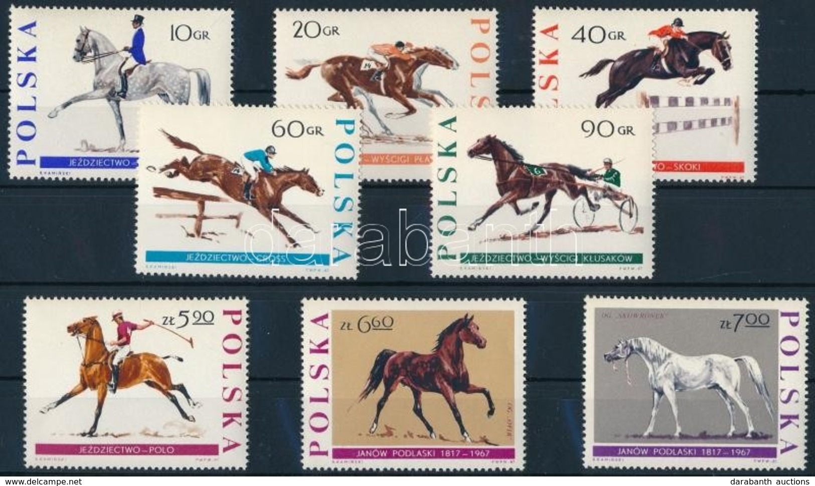 ** 1967 Lovak Sor,
Horse Set
Mi 1740-1747 - Andere & Zonder Classificatie