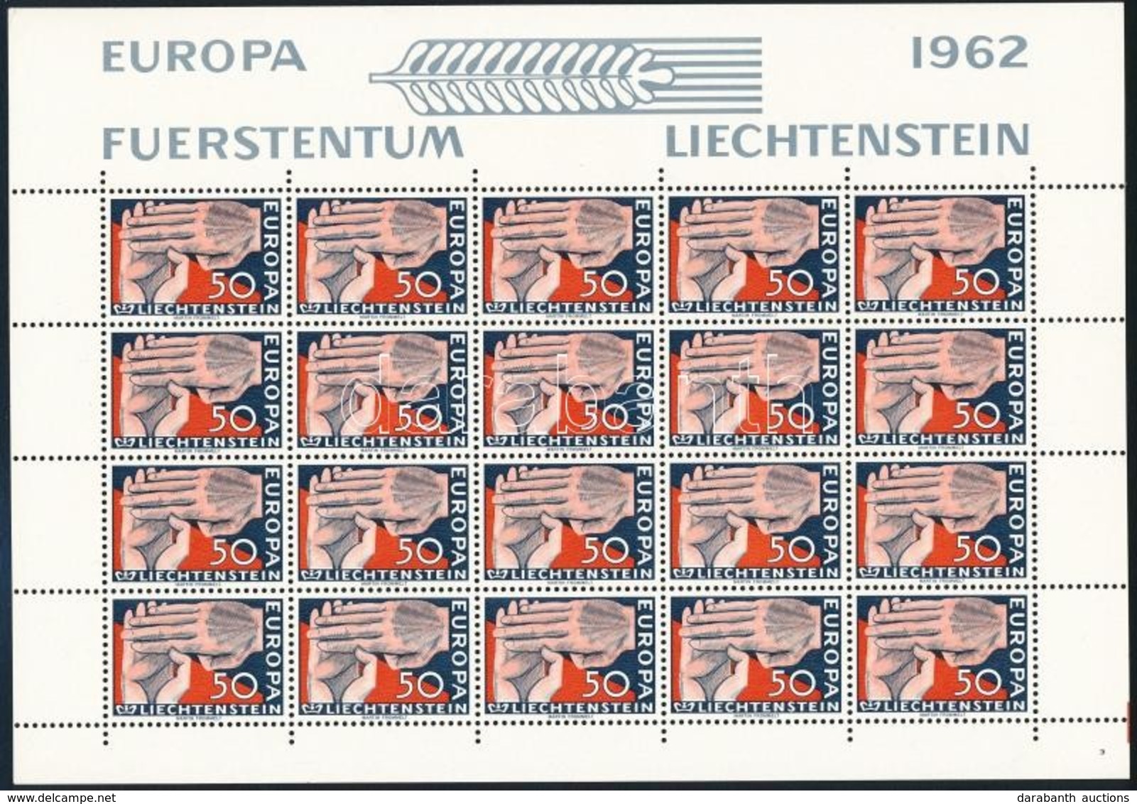 ** 1962 Europa CEPT Kisív Mi 418 - Andere & Zonder Classificatie