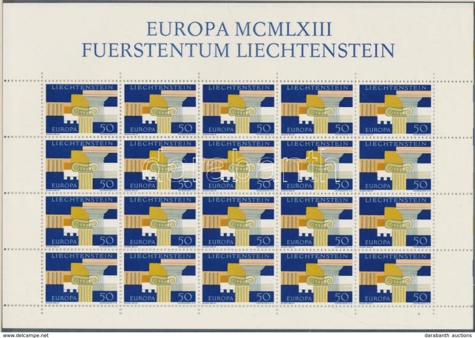 ** 1963 Europa CEPT Konferencia Kisív Mi 431 - Andere & Zonder Classificatie