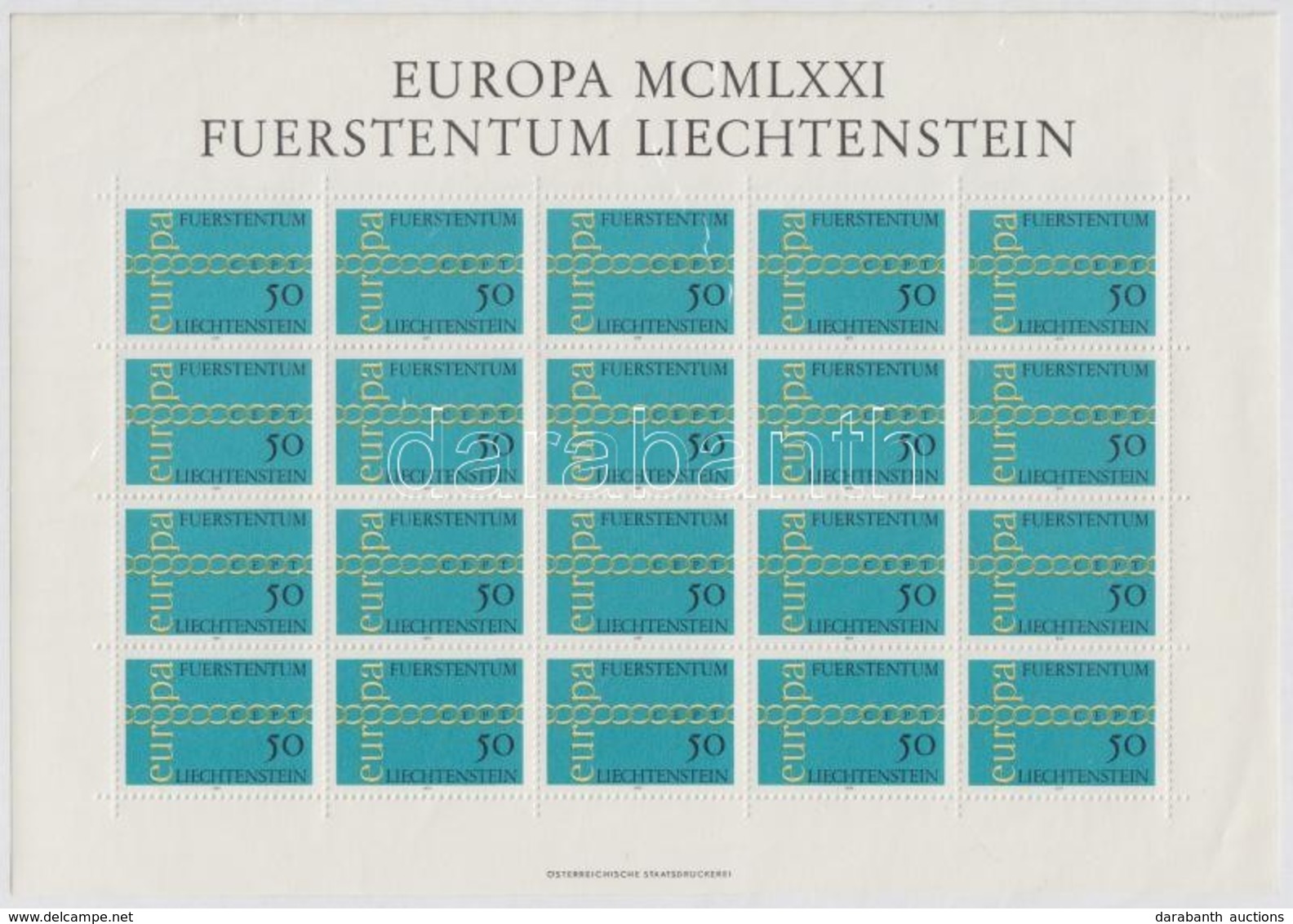 ** 1971 Europa CEPT Kisív Mi 545 - Andere & Zonder Classificatie