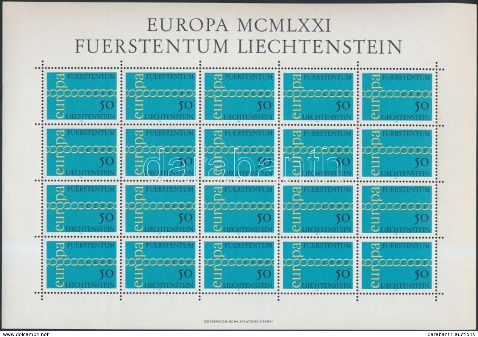 ** 1971 Europa CEPT Kisív Mi 545 - Andere & Zonder Classificatie