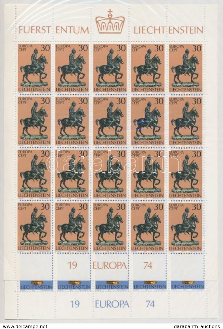 ** 1974 Europa CEPT Szobrok Kisívsor Mi 600-601 - Andere & Zonder Classificatie