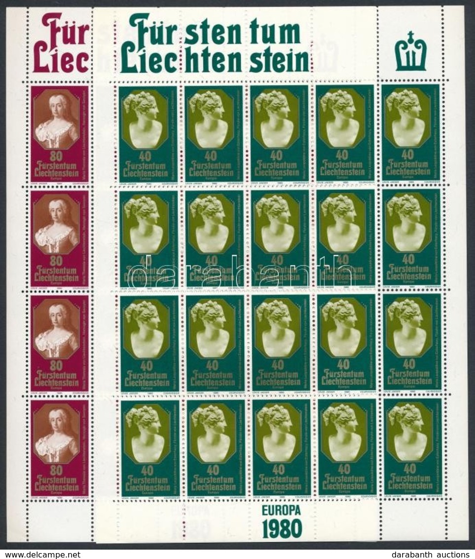 ** 1980 Europa CEPT Kisív Sor Mi 741-742 - Andere & Zonder Classificatie