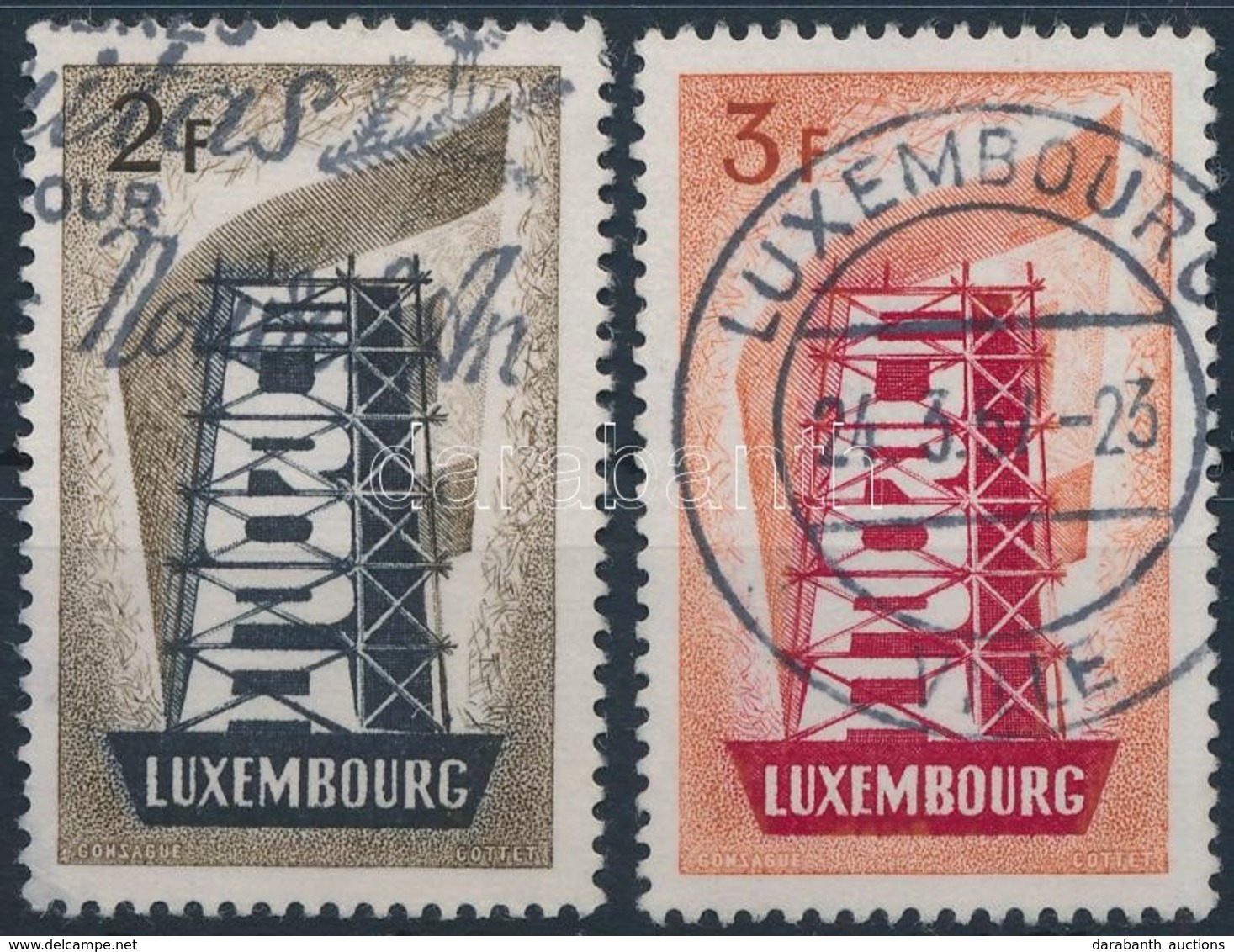 O 1956 Europa CEPT Mi 555-556 - Andere & Zonder Classificatie