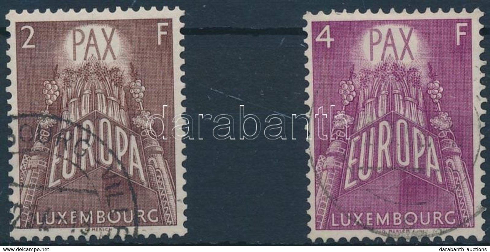 O 1957 Europa CEPT Sor 2 értéke Mi 572,574 - Andere & Zonder Classificatie