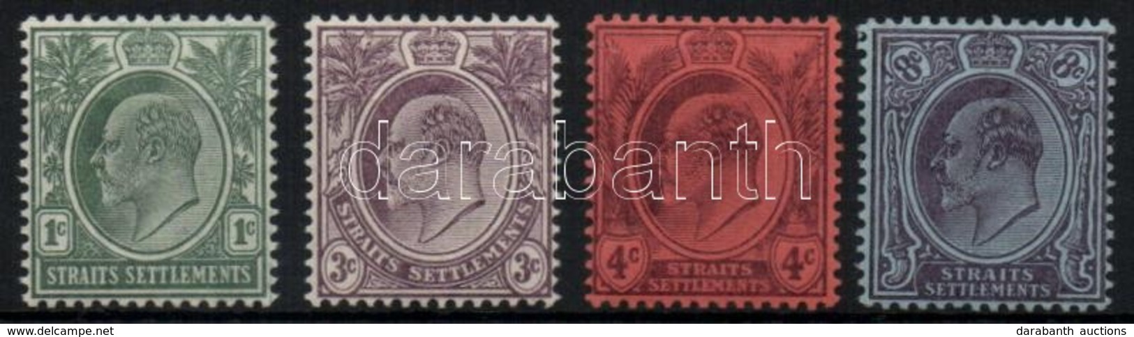 * Straits Settlements 1903/1904 Forgalmi Sor / Definitive Set Mi 92-95 - Andere & Zonder Classificatie