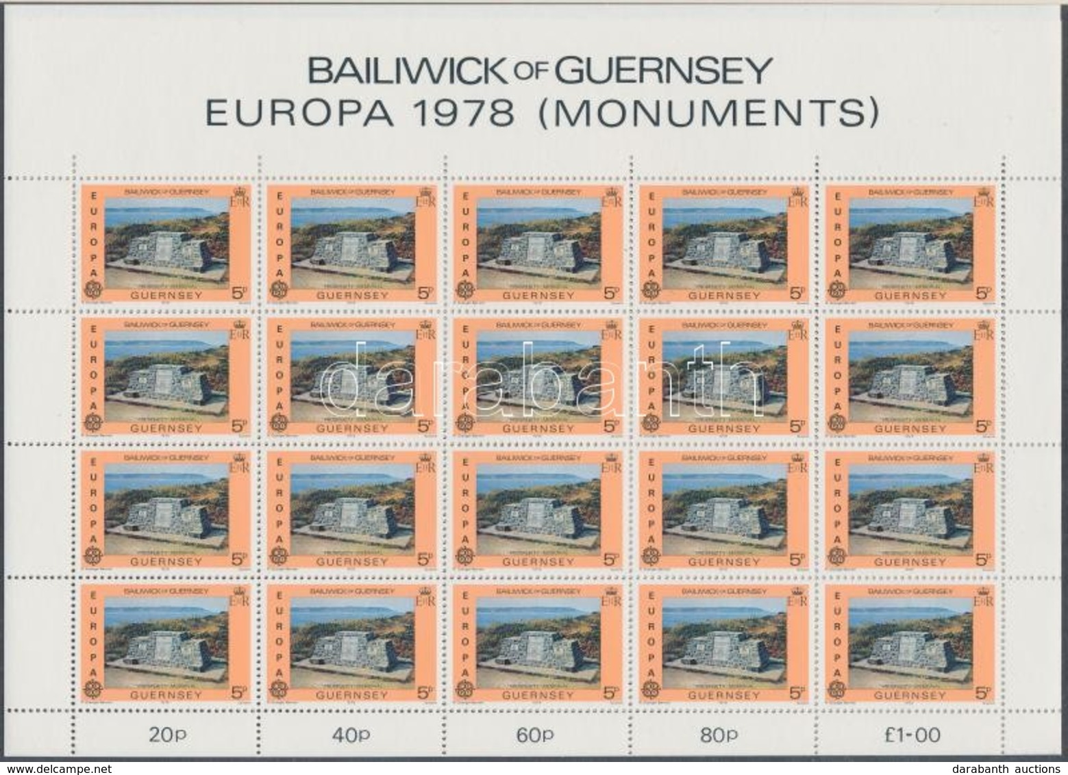 ** 1978 Europa CEPT Műemlékek Kisív Sor Mi 161-162 - Andere & Zonder Classificatie