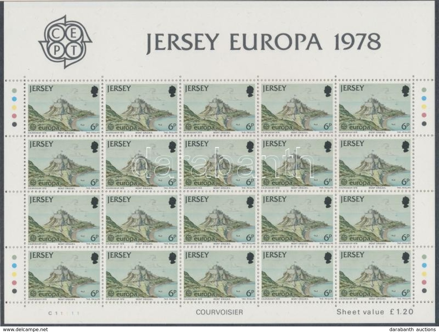 ** 1978 Europa CEPT Műemlékek Kisív Sor Mi 177-179 - Andere & Zonder Classificatie