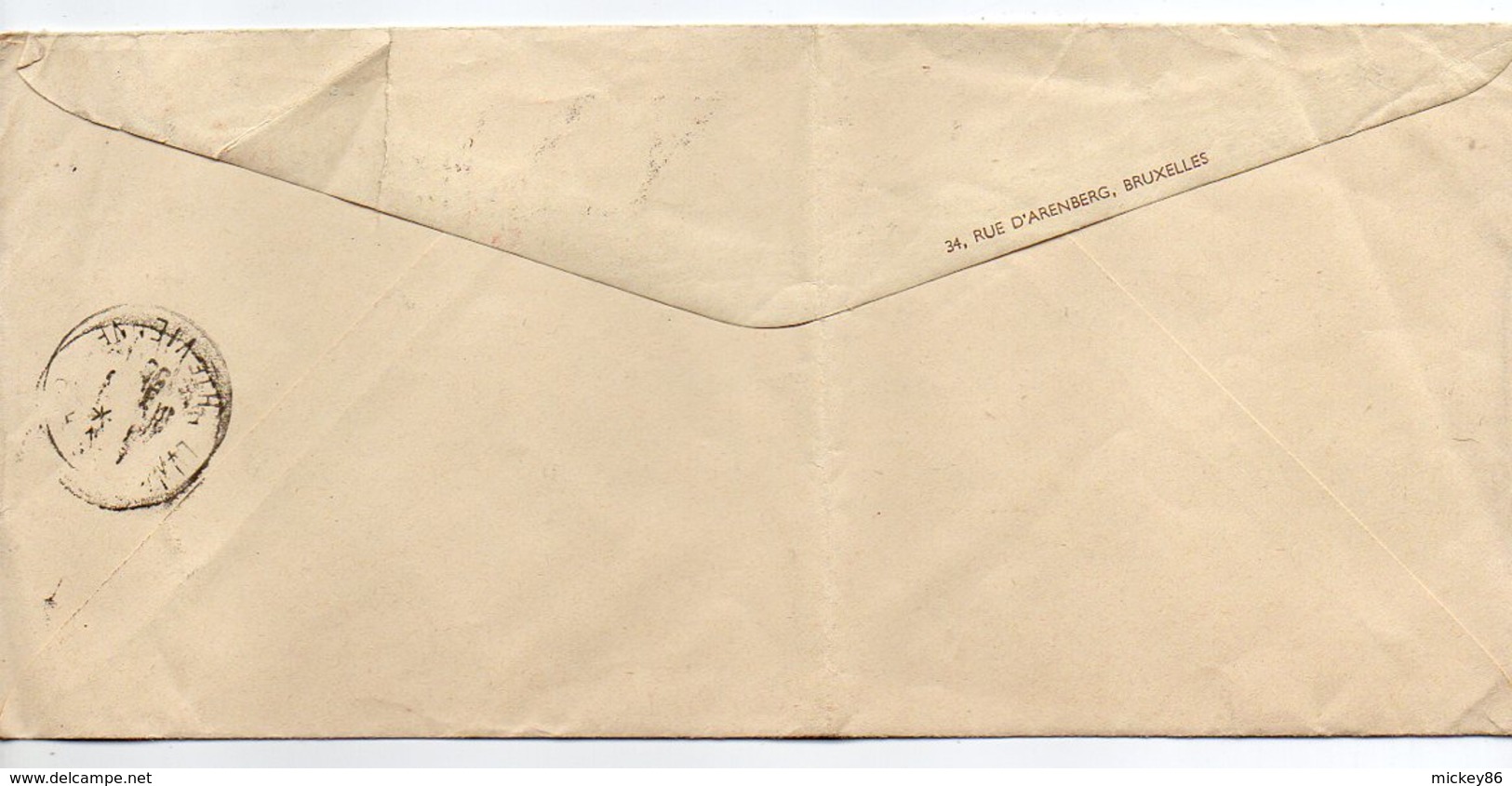 Belgique-1938-Lettre De Bruxelles Pour LIMOGES(France)-timbre Seul Sur Lettre-cachet "Utilisez La Poste Aérienne"-avion - Lettres & Documents