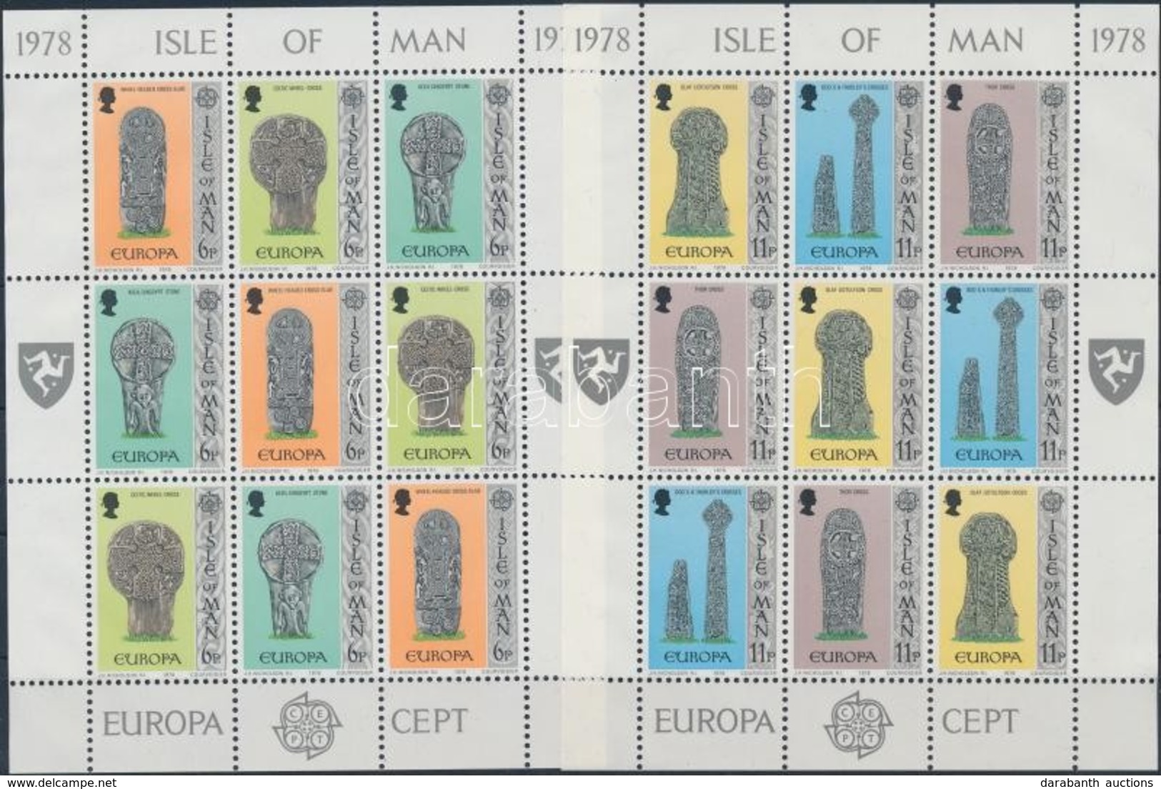 ** 1978 Europa CEPT Kisív Sor Mi 122-127 - Andere & Zonder Classificatie