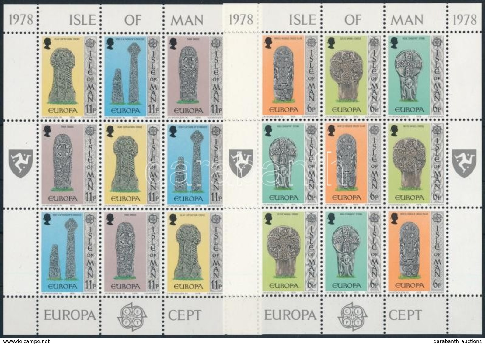 ** 1978 Europa CEPT Kisív Sor Mi 122-127 - Andere & Zonder Classificatie