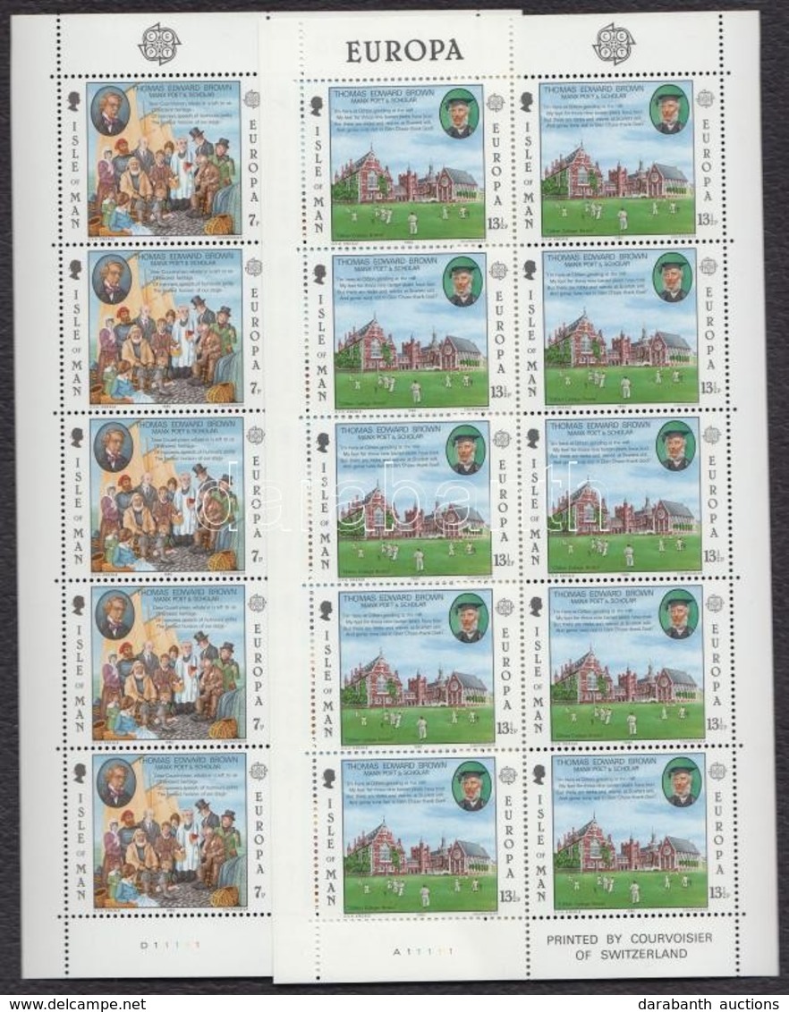 ** 1980 Europa CEPT, Jelentős Személyek Kisív Sor Mi 164-165 - Andere & Zonder Classificatie