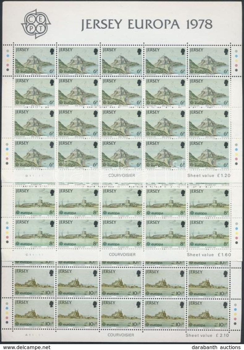 ** 1978 Europa CEPT Kisív Sor Mi 177-179 - Andere & Zonder Classificatie