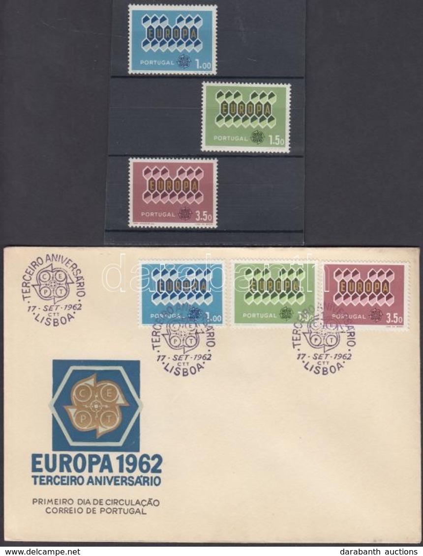 ** 1962 Europa CEPT Sor Mi 927-929 + FDC - Andere & Zonder Classificatie